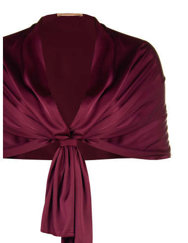 Curvy schouderstola van satijn Rinascimento Curvy