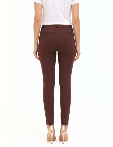Skinny broek van scuba-crêpe Rinascimento