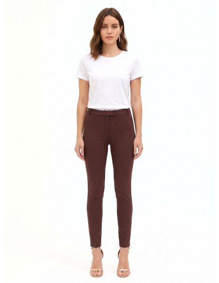 Skinny broek van scuba-crêpe Rinascimento