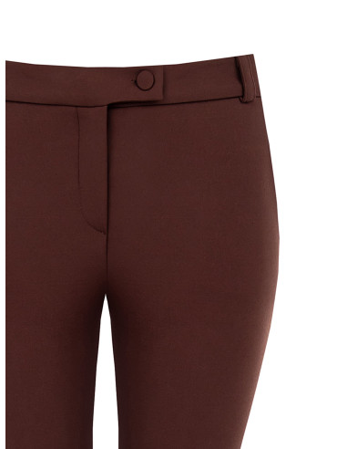 Skinny broek van scuba-crêpe Rinascimento