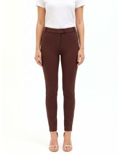 Skinny broek van scuba-crêpe Rinascimento