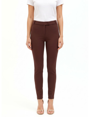 Skinny broek van scuba-crêpe Rinascimento