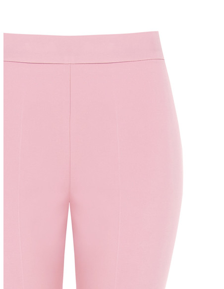 Uitlopende broek van technische stof met ritssluiting aan de zijkant Rinascimento