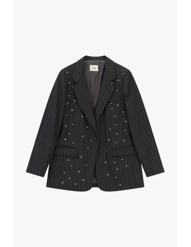Gestreepte blazer met sierapplicaties en zakken Dixie