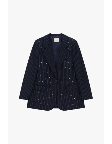 Gestreepte blazer met sierapplicaties en zakken Dixie