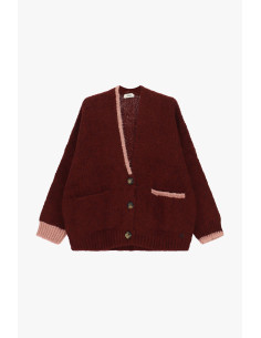 Oversized vest met contrasterende randen en zakken Dixie 2