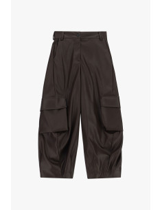 Leren broek met ruime cargozakken Dixie 2