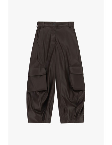Leren broek met ruime cargozakken Dixie