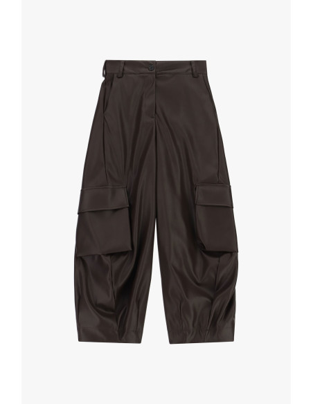 Leren broek met ruime cargozakken Dixie