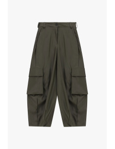 Leren broek met ruime cargozakken Dixie