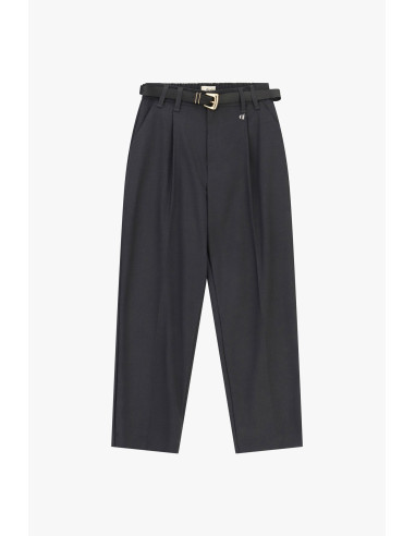 Dixie pantalon op maat met hoge taille en riem
