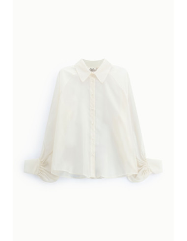Wijde blouse met ballonmouwen en knoopsluiting aan de voorkant Dixie