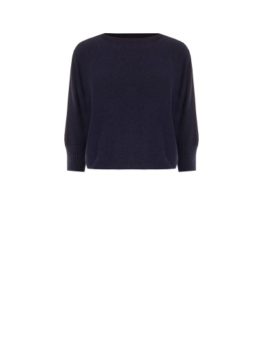 Oversized trui van viscosemix met boothals Rinascimento