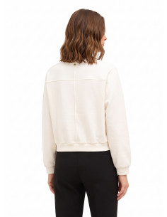 Korte oversized sweater met cabochon-kristallen Rinascimento 2