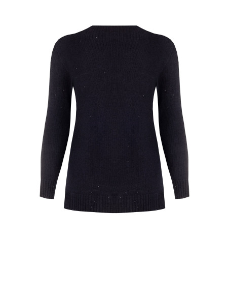 Curvy openvallend vest met micro-pailletten Rinascimento Curvy