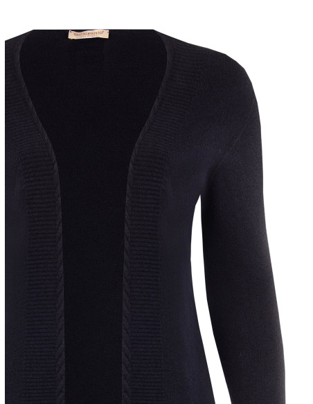 Curvy open vest met lurex in de manchetten Rinascimento Curvy