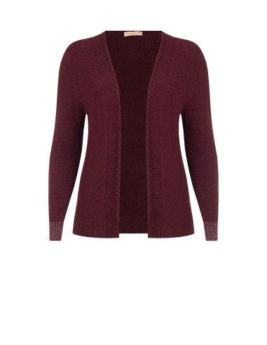 Curvy open vest met lurex in de manchetten Rinascimento Curvy