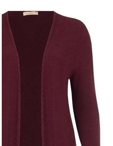 Curvy open vest met lurex in de manchetten Rinascimento Curvy