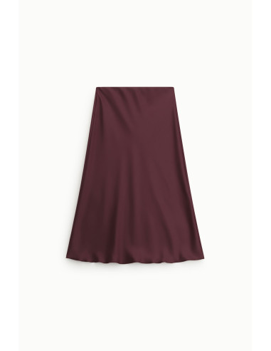 Effen A-lijn midi-rok met normale taille Dixie