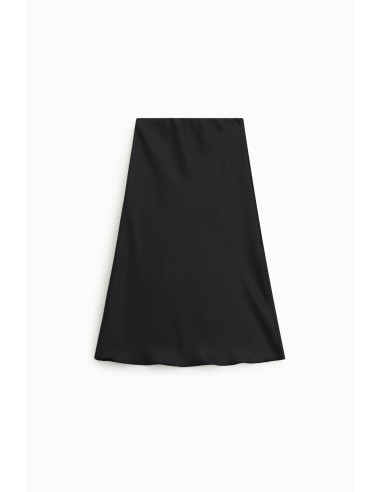 Effen A-lijn midi-rok met normale taille Dixie