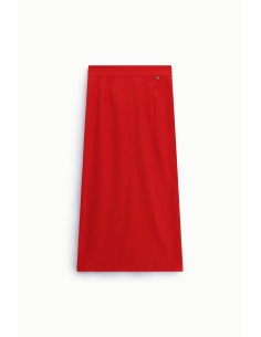 Effen midi-rok met hoge taille Dixie 2