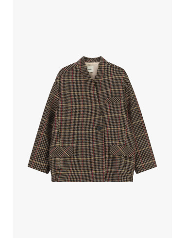 Geruite blazer met opgestikte zakken Dixie