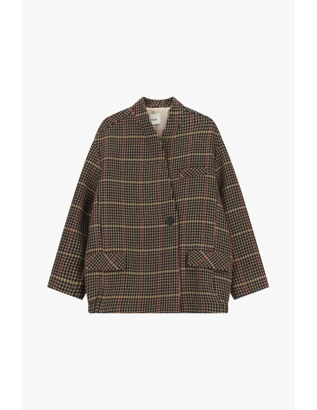 Geruite blazer met opgestikte zakken Dixie