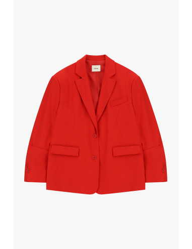 Eendelige blazer met klepzakken Dixie