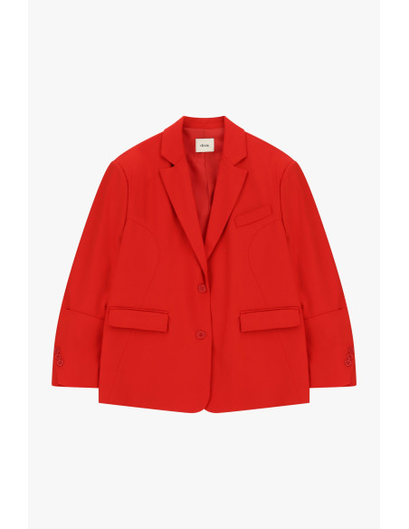 Eendelige blazer met klepzakken Dixie