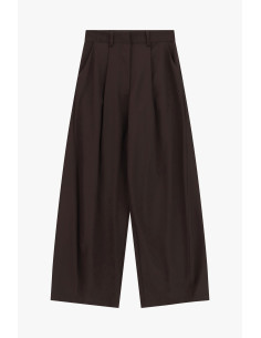 Cropped palazzobroek met plooien aan de voorkant Dixie