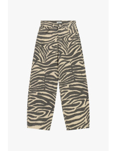 Palazzo-broek met dierenprint en hoge taille Dixie