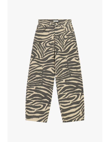 Palazzo-broek met dierenprint en hoge taille Dixie