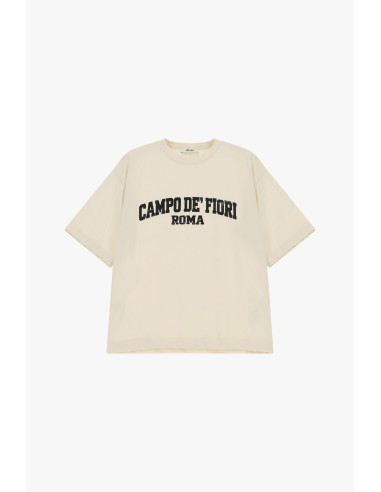 T-shirt met korte mouwen en Campo Fiori-print Dixie