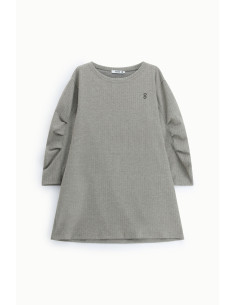 Korte jurk met lange mouwen en ronde hals Please 2