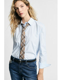 Klassieke blouse met ruitdas Please