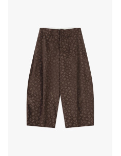 Jacquard palazzobroek met hoge taille Please 2