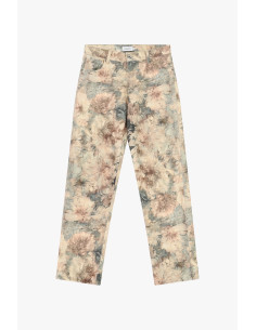 Chino broek met bloemenprint en normale taille Please 2