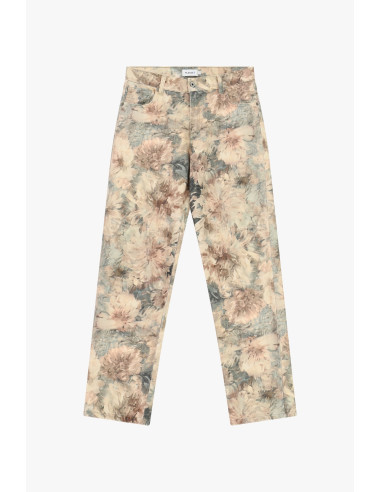 Chino broek met bloemenprint en normale taille Please
