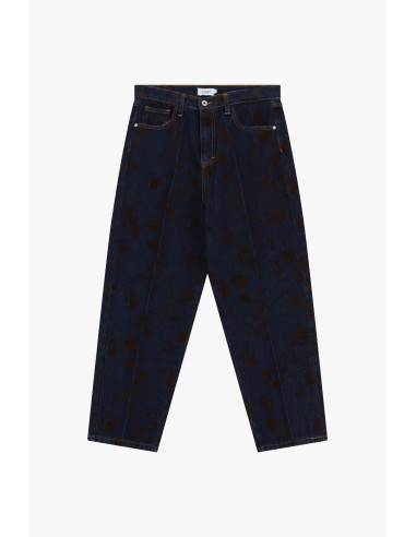 Balloon-fitjeans met vlekkenprint en hoge taille Please