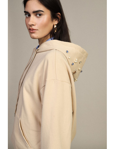 Hoodie met decoratieve applicaties van Dixie