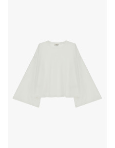 Dixie Ruim T-shirt met lange mouwen en rechte zoom 2
