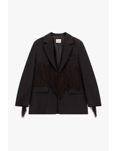 Blazer met decoratieve franjes en voorzakken Dixie 2