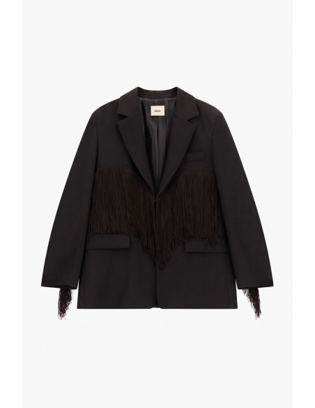 Blazer met decoratieve franjes en voorzakken Dixie