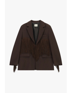 Blazer met decoratieve franjes en voorzakken Dixie 2