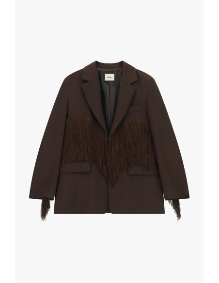 Blazer met decoratieve franjes en voorzakken Dixie