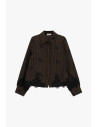 Gestreepte blouse met kanten details en een rechte pasvorm van Dixie