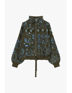 Vest met ritssluiting en paisleymotief in jacquardstof van Dixie 2