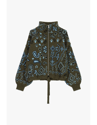 Vest met ritssluiting en paisleymotief in jacquardstof van Dixie