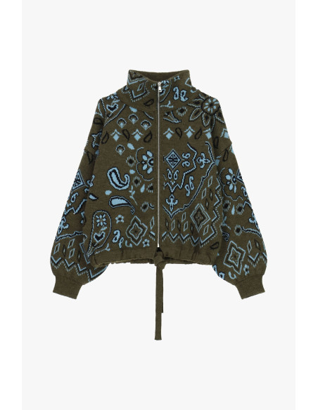 Vest met ritssluiting en paisleymotief in jacquardstof van Dixie