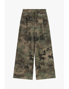 Dixie Palazzo-broek met paisleyfantasie en elastische taille met trekkoord 2